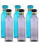 Kuber Industries Water Bottle  Plastic Water Bottle for Fridge  Water Bottle for Kitchen  Ideal for Restaurant  Water Bottle for Refrigerator  Square H2O Bottle  1 LTR  Pack of 6  Multi