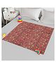 Kuber Industries Baby Sheet  Reversible Baby Plastic Sheet  Crib Sheet for Baby  Bed Wetting Protector Sheet  Baby Mattress Sheet for Baby  Toddler Bed Sheet Maroon