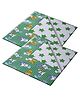 Kuber Industries Baby Sheet  Reversible Baby Plastic Sheet  Crib Sheet for Baby  Bed Wetting Protector Sheet  Baby Mattress Sheet for Baby  Toddler Bed Sheet  Pack of 2  Green