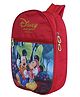 Kuber Industries Disney Mickey School Bag  Kids School Bags  Student Bookbag  School Bag for Girls & Boys  School Backpack for Kids  2 Compartments School Bag  Small  Red