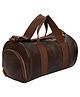 Kuber Industries Gym Bag  Leather Gym Bag for Man  Sports Gym Bag  Fitness Bag  Gym Bag with Adjustable Strap  Shoe Compartment Gym Bags  Brown
