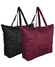 Kuber Industries Storage Bag  Clothes Storage Bag  Storage Bag with Handle  Parachute Shopping Bag  Grocery Hand Bag  Foldable Storage Bag  Front Pocket Storage Bag  Pack of 2  Multi