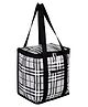 Kuber Industries Lunch Bag  Lunch Bag for Office  Lunch Bag for College  Reusable Lunch Bag  Lunch Bag for Adults  Front Pocket Lunch Bag  Check Lunch Bag  Gray