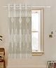 Kuber Industries Window Curtain  Darkening Window Curtains  Sheer Curtain with 8 Rings  Parda for Living Room  Drapes for Bedroom  Net Frill Window Curtain  5 Ft  SY15ZZ  Cream