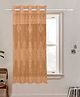 Kuber Industries Window Curtain  Darkening Window Curtains  Sheer Curtain with 8 Rings  Parda for Living Room  Drapes for Bedroom  Net Frill Window Curtain  5 Ft  SY15ZZ  Golden