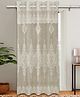 Kuber Industries Door Curtain  Darkening Door Curtains  Premium Drapes for Bedroom  Sheer Curtain with 8 Rings  Parda for Living Room  Net Frill Door Curtain  7 Ft  SY15ZZ  Cream