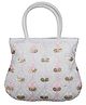 Kuber Industries Hand Bag  Traditional Hand Bag  Silk Wallet Hand Bag  Woman Tote Hand Bag  Ladies Purse Handbag  Gifts Hand Bag  Curved Shape Embroidery Hand Bag  Cream
