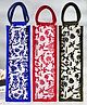 Kuber Industries Bottle Bag  Jute Carry Bag  Water Bottle Cover  Wine Bottle Bag  Reusable Bottle Bag with Handle  Bottle Bag for Office  Warli-Print Gift Bag  Pack of 3  Multi