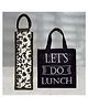Kuber Industries Lunch Bag & Bottle Bag Combo Set  Lunch & Bottle Organizer Set  Lunch & Bottle Storage Set  Jute Carry Bags  Office Lunch Bag Set  Set of 2  Multi
