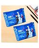 Kuber Industries Pack of 2 Pencil Pouch  Square Stationary Pouch  Pen-Pencil Box for Kids  School Geometry Pouch  Pencil Utility Bag  Zipper Pencil Organizer  Disney-Frozen  Blue