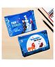 Kuber Industries Pack of 2 Pencil Pouch  Square Stationary Pouch  Pen-Pencil Box for Kids  School Geometry Pouch  Pencil Utility Bag  Disney Pencil Organizer  Blue