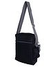 Kuber Industries Rexine Waterproof Crossbody Travel Office Messenger Bag  Sling Bag For Men & Women,Black,