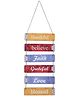 Kuber Industries Wooden 6 Layered Hanging Plaque Sign