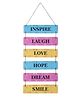 Kuber Industries Wooden 6 Layered Hanging Plaque Sign