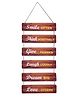 Kuber Industries Wooden 6 Layered Hanging Plaque Sign