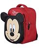 Disney By Kuber Industries Polyester Waterproof & Lightweight Disney Mickey Mouse Face Design BackpackSturdy School Bag For Kids,15 Inch,Red & Black,