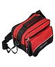 Kuber Industries Rexine Lightweight & Adjustable Strap Sling BagCrossbody Bag for Office & Travel,Red & Black,