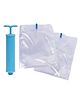 Kuber Industries Vacuum Storage BagsSpace Saver BagsTravel Vacuum Storage Seal Bags for Comforters Blankets Clothes Pillows With Hand Pump,70x100 cm,Pack of 2,Transparent,