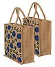 Kuber Industries Shopping BagJute Eco-Friendly & Reusable Grocery BagHand Bag With Zip & Handle for Daily UsePack of 2,Brown,