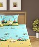 Bajo's King Size Bedsheet with pillow cover - Sky Blue colour