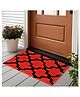 Bajo's antiskid Doormat Red & Black