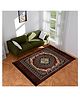 Kuber Industries Carpet  Velvet Carpet-Rug for Home Décor  Carpet Rug for Bedroom  Printed Carpet for Living Room  Prayer-Yoga Mat  Carpet for Hall  6.5x7.5 Ft  Brown