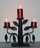 Shree Kala Home Decor The Bastar Tribal Art | Wrought Iron Decorative Table Decor, Tree and Leave T Light Candle Holder
