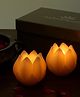 Nakshikathaa Lotus wax votive - Set of 2 (Small)