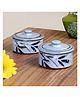 Nakshikathaa Studio Pottery Light Blue Trinket Box With Lid - Set Of 2