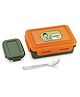 Nabhya Foody Inner Stainless Steel insulated Air Tight Tiffin Box With Steel Katori 2 Containers Lunch Box Orange