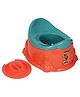 Nabhya Toilet Trainer Baby Potty Seat With Removable Bowl & Closing Lid For 6-18 Month Potty Seat Orange