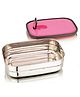 Nabhya Brazil Mini Stainless Steel Tiffin Box for Kids, Vacuum Hole with Airtight Leak Proof Lunch Box | Keeps Food Warm & Fresh | Meal Lunch Box for School, Boys & Girls-300ml Pink