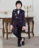 BT DEZINES Full Sleeves Beads Snowflakes Embellished 5 Piece Suit Set -  Wine Purple