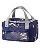 House of Quirk Insulated Reusable Lunch Bag Tote Bag for Three-Layer Thick Fabric Women Lunch Bag for School Picnic Office Outdoor Gym  - Dark Blue Bird