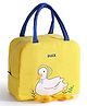House of Quirk Insulated Reusable Lunch Bag Tote Bag for Women Printed Lunch Bag for School Picnic Office Outdoor Gym  - Yellow Duck