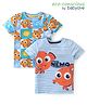 Babyoye Disney Cotton Knit Half Sleeves T-Shirt with Finding Nemo Print Pack of 2 - Sky Blue