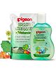 Pigeon Feeding Bottle Accessories & Vegetables Liquid Cleanser Effective Disinfectant (Bottle + Refill)- 400 ml