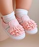 Babyoye Slip On Booties with Frill Detailing -  Pink
