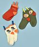 Mi Arcus Pack Of 3 Dinosaur Printed Socks - Multi Colour