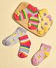Mi Arcus Pack Of 5 Fruits Printed Socks - Multi Colour