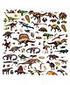 FunBlast Dinosaur Theme 3D Stickers Set  4 Sheets Puffy Stickers for Kids