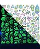 FunBlast Glow in The Dark Space Theme 3D Stickers Set  4 Sheets Stickers