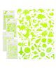 FunBlast Glow in The Dark Space and Dinosaur Theme 3D Stickers Set  4 Sheets