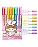 FunBlast Linear Roller Color Pen  8 Pcs Double Headed Line Marker Pen Multicolor
