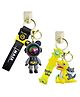 FunBlast 3D Astronaut & Dinosaur Keychain for Bag/Door Keys  2 Pcs Multicolor
