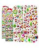 FunBlast Christmas Theme Kawaii Stickers Set  Set of 8 Sheets Multicolor