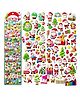 FunBlast Christmas Theme Kawaii Stickers Set  Set of 4 Sheets Multicolor
