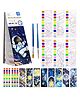 FunBlast Space Theme 2 in 1 Painting & Drawing Book with Paint Brush  Multicolor