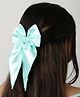 Arendelle Satin Long Tail Bow Detailed Hair Clip - Mint Green