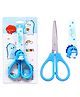 FunBlast Cute Dinosaur Theme Scissor with Safety Cover - Blue